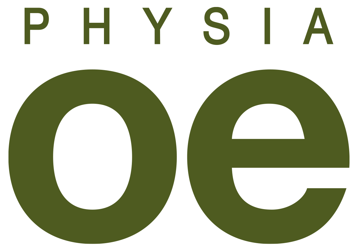 Immagine del logo physia oe bianco